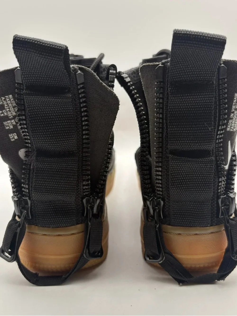 Nike Black High-Top Sneakers with Gum Sole